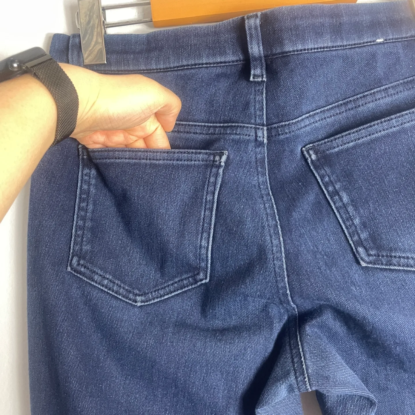 Uniqlo Blue Ultra Stretch Denim Skinny Jeggings Size 4 image indicator(8)