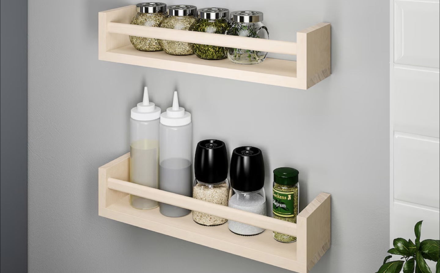 IKEA BEKVAM Wall-Mounted Multifunctional Racks, A Set of Two