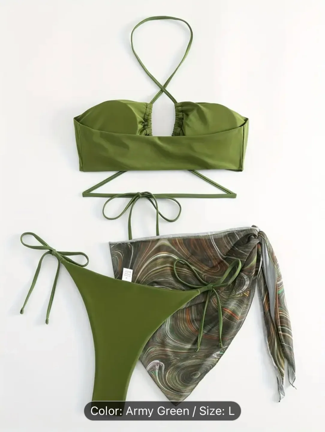 NEW Green Bikini Set image indicator(2)