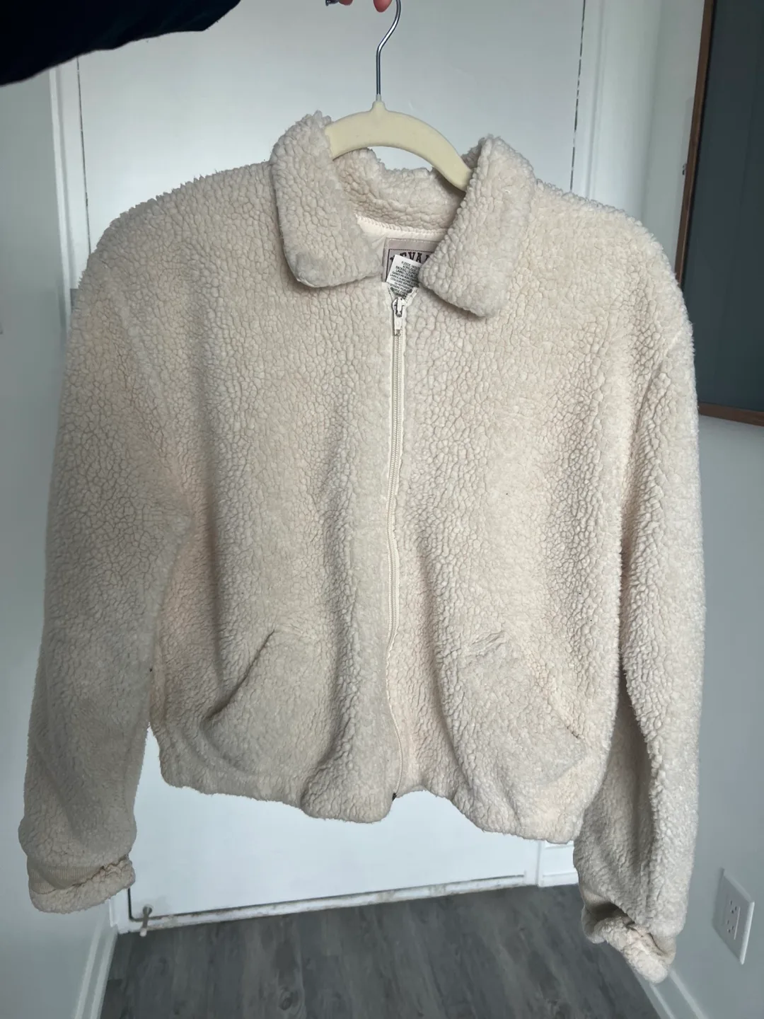 Cream Teddy Bear Fleece Jacket thumbnail