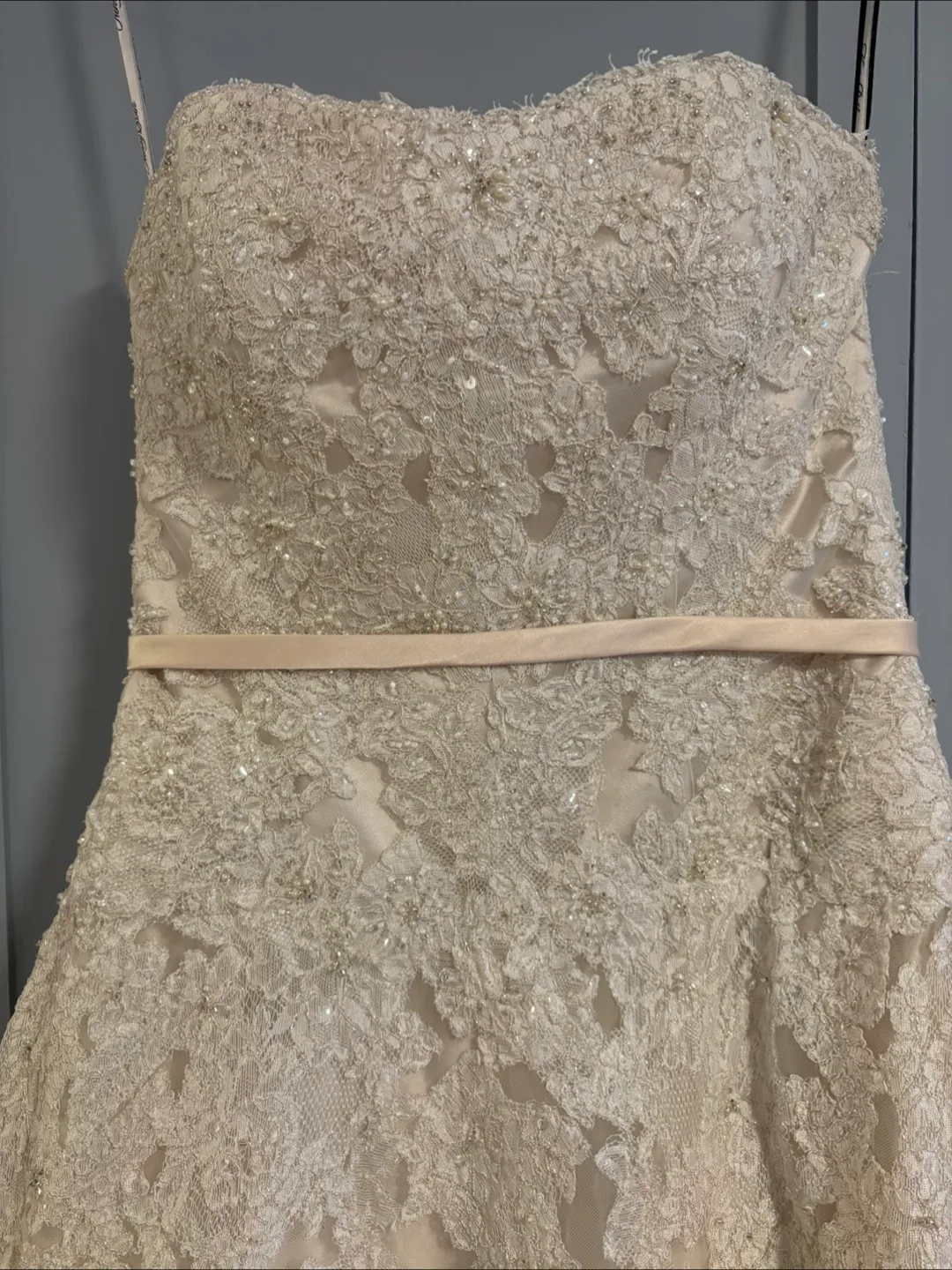 Stunning Strapless Henry Roth “Samone” A-Line Wedding Gown image indicator(5)