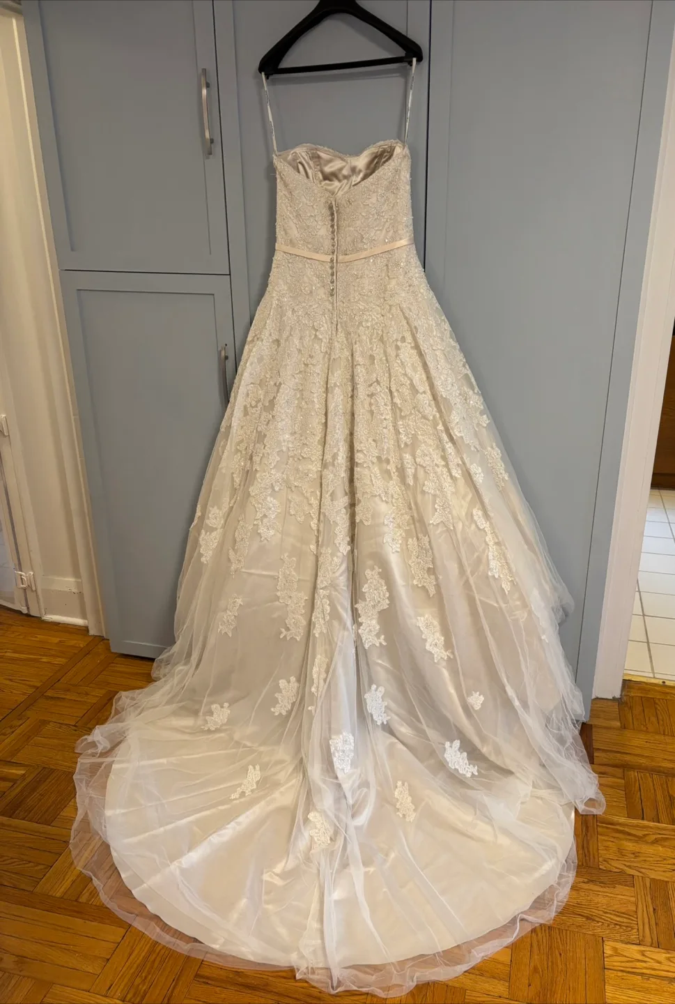 Stunning Strapless Henry Roth “Samone” A-Line Wedding Gown image indicator(3)