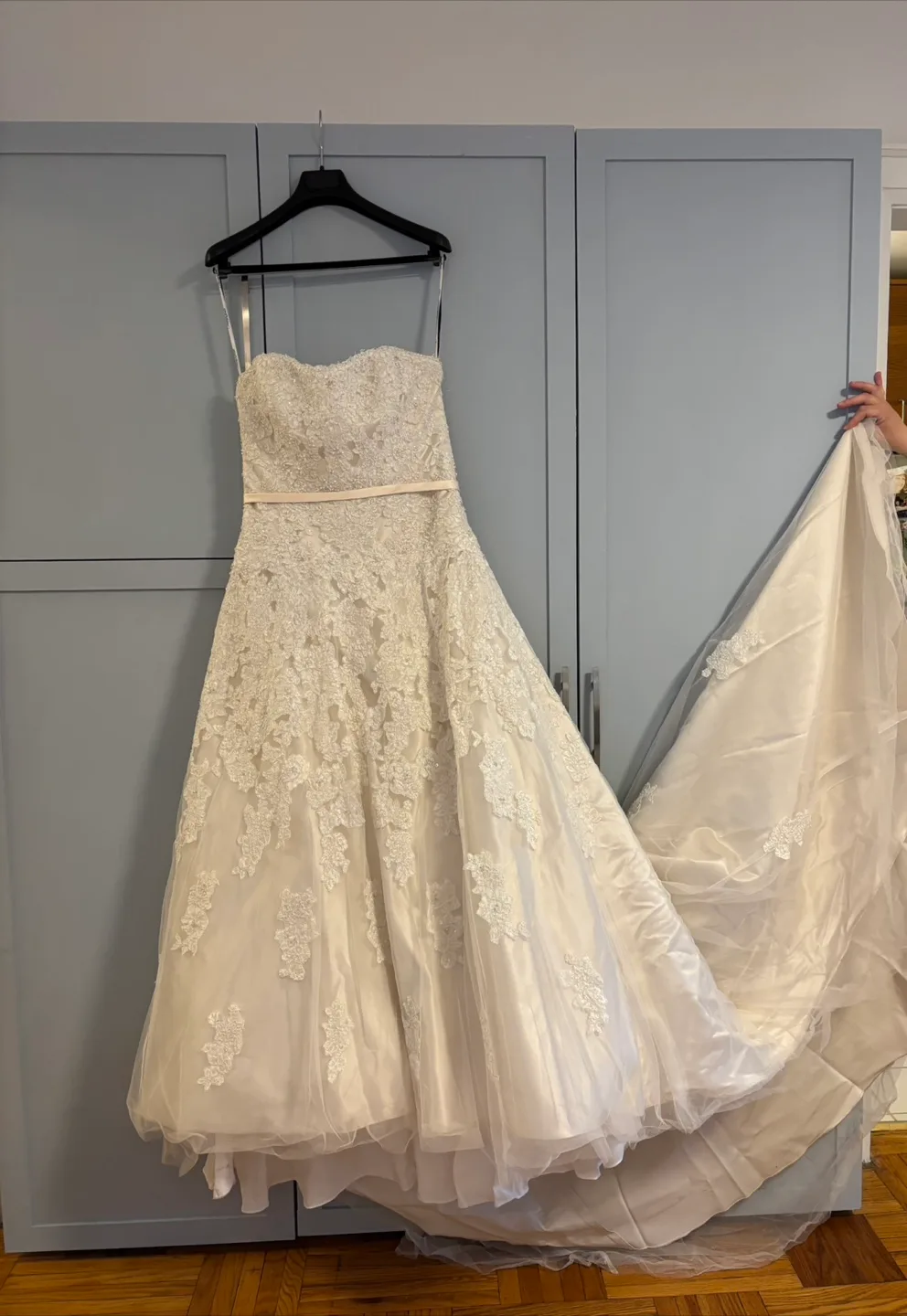 Stunning Strapless Henry Roth “Samone” A-Line Wedding Gown image indicator(2)