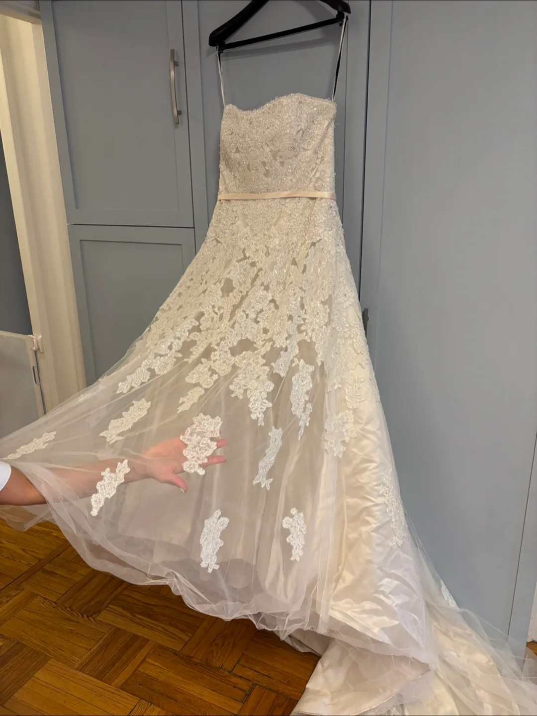 Stunning Strapless Henry Roth “Samone” A-Line Wedding Gown image indicator(6)