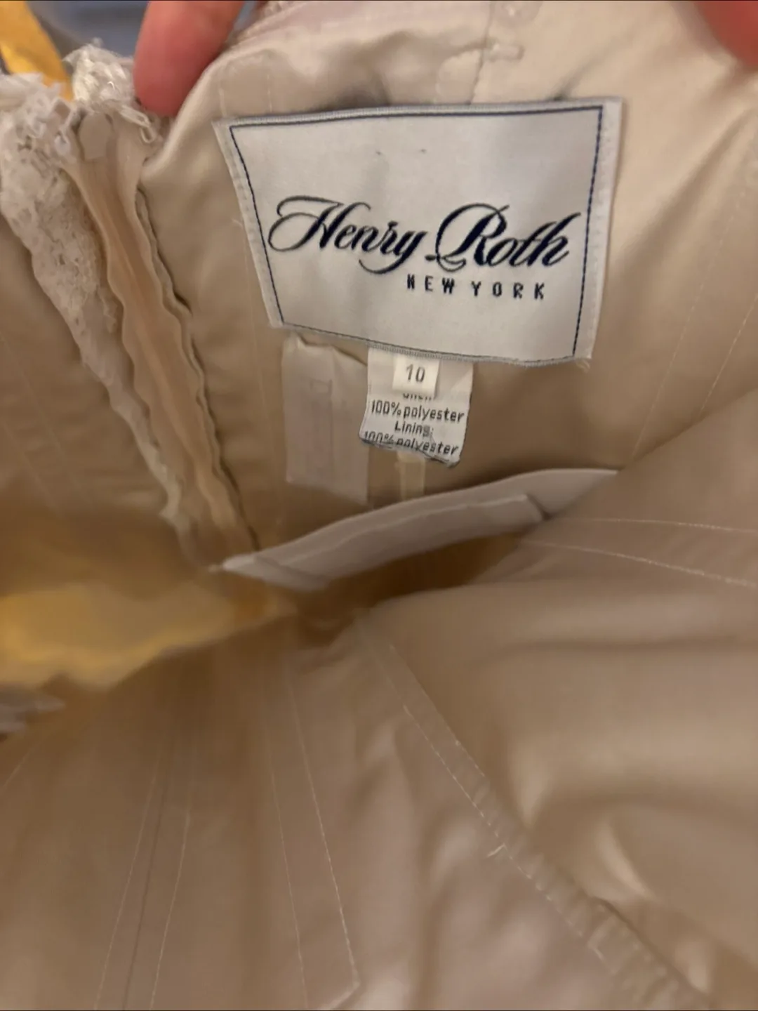 Stunning Strapless Henry Roth “Samone” A-Line Wedding Gown image indicator(7)