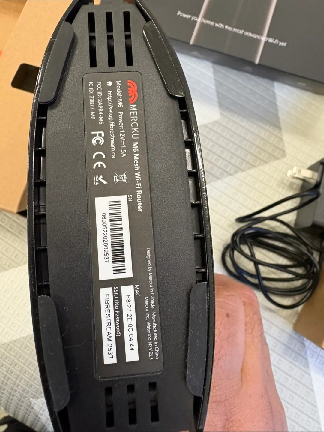 New FibreStream M6 Wi-Fi 6 Router image indicator(3)