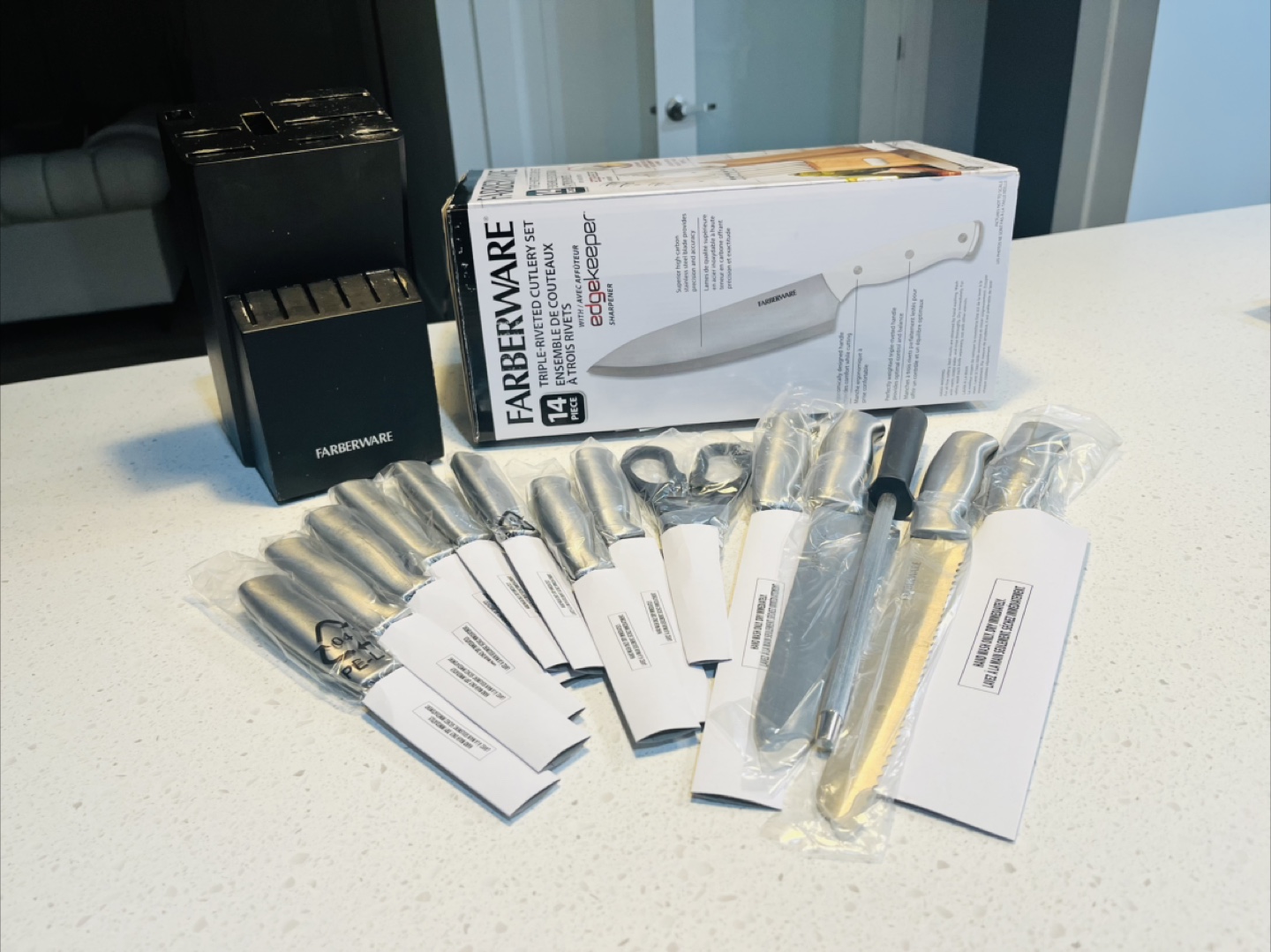 Farberware 14-Piece Knife Set with Block - photo 2