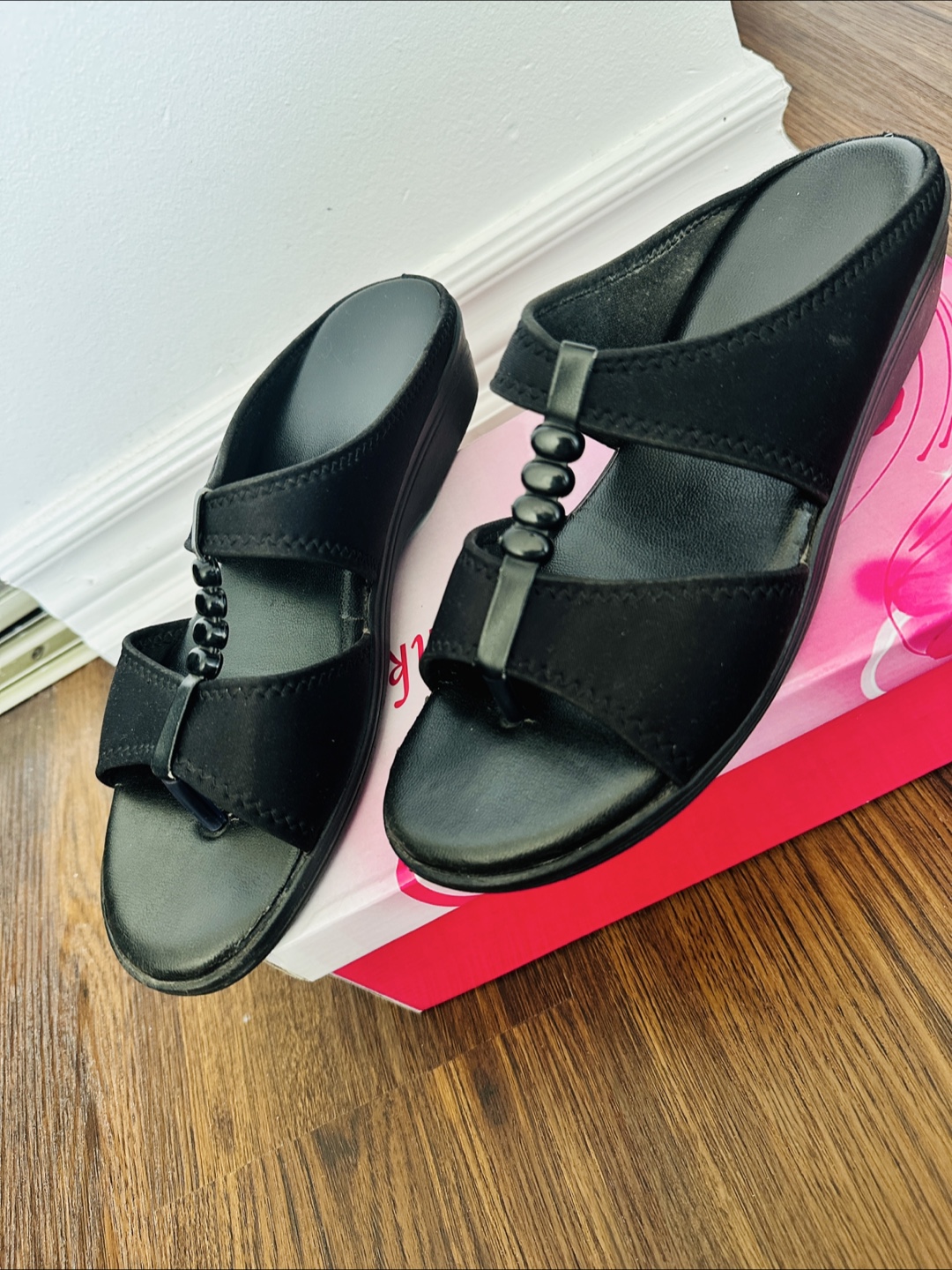 Women's Black Comfort Sandals - photo 3