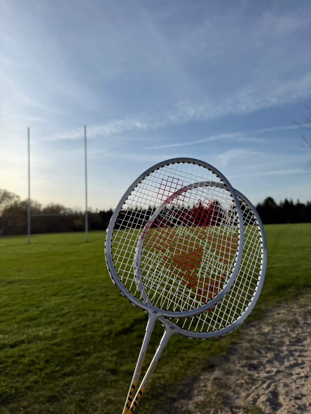 Yonex Badminton 2 Rackets set with net and ball image indicator(2)