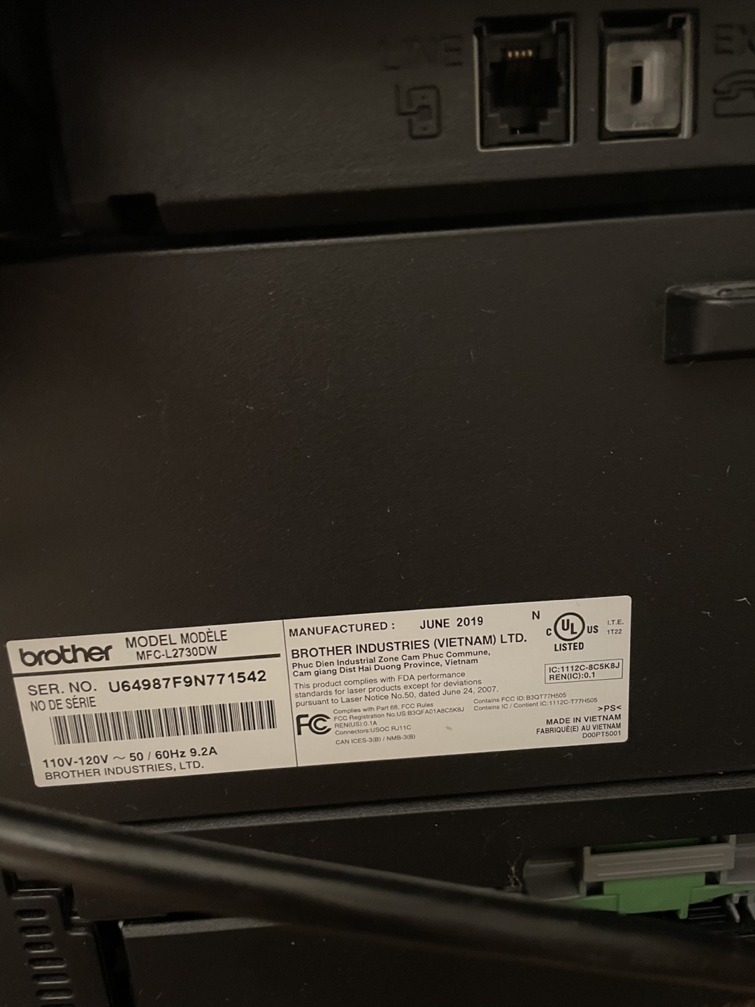 Brother MFC-L2730W Wireless All-in-One Printer - photo 2