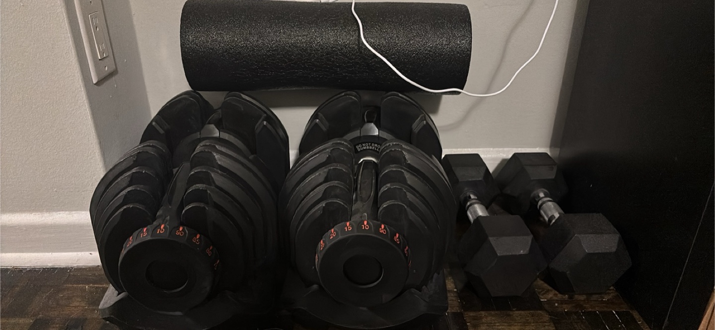 Adjustable Dumbbells and Dumbbells