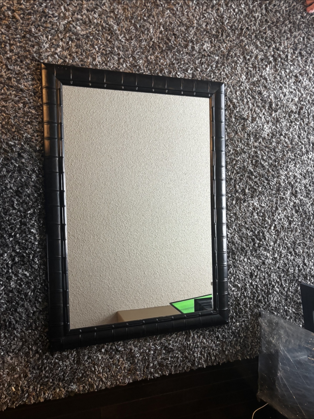 Dark Brown framed mirror