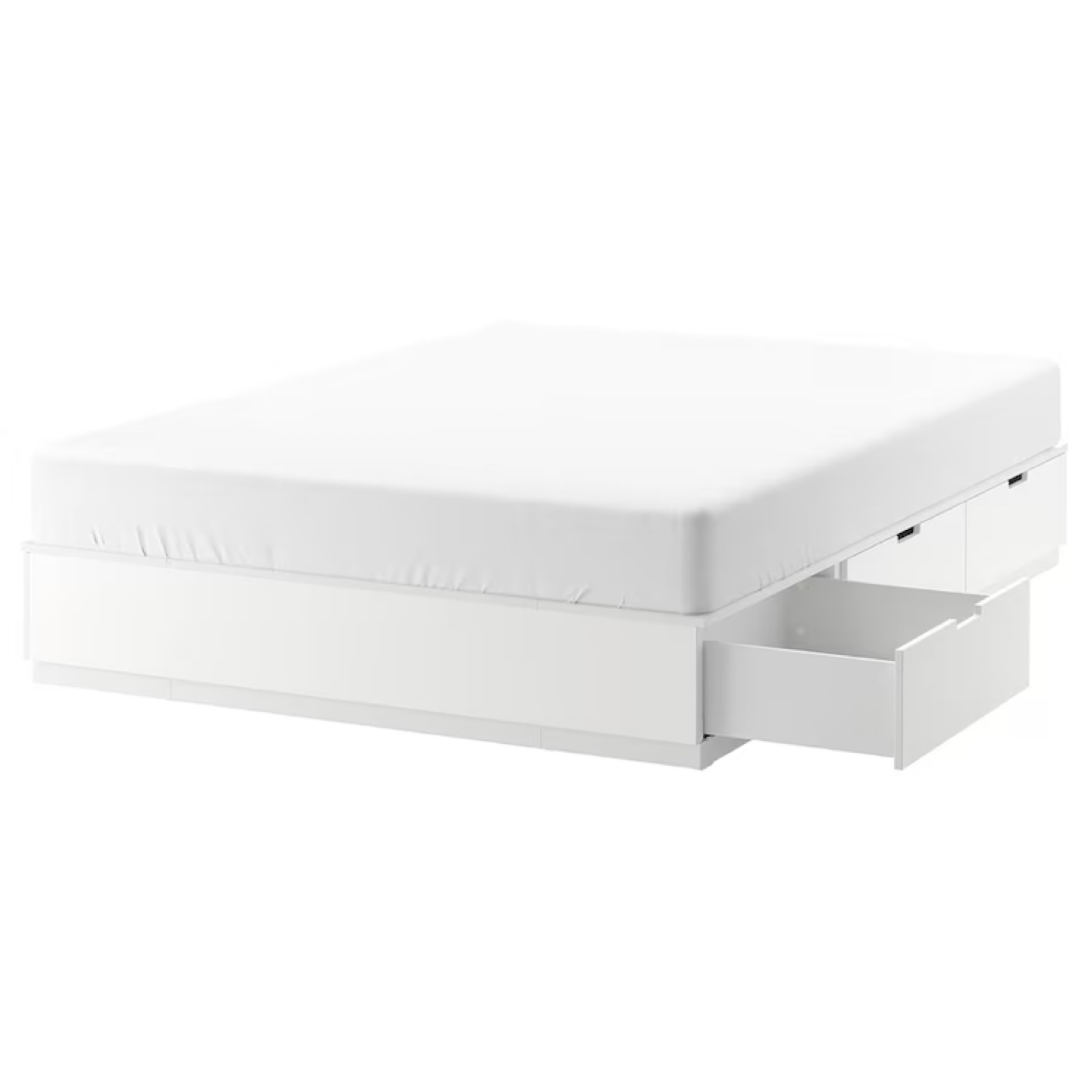 Ikea NORDLI Queen Platform Bed Frame with Storage Drawers - photo 3