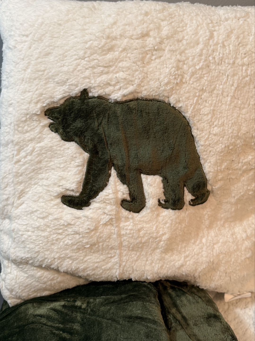 Woolrich King Size Sherpa Comforter Set - Olive Green - photo 3