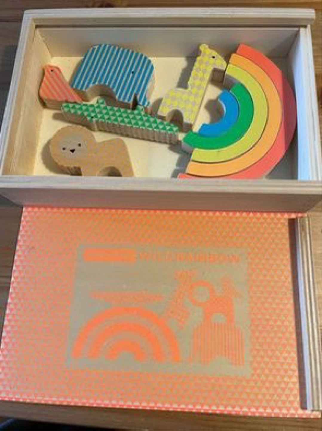 Petit Collage Wild Rainbow Wooden Balancing Game