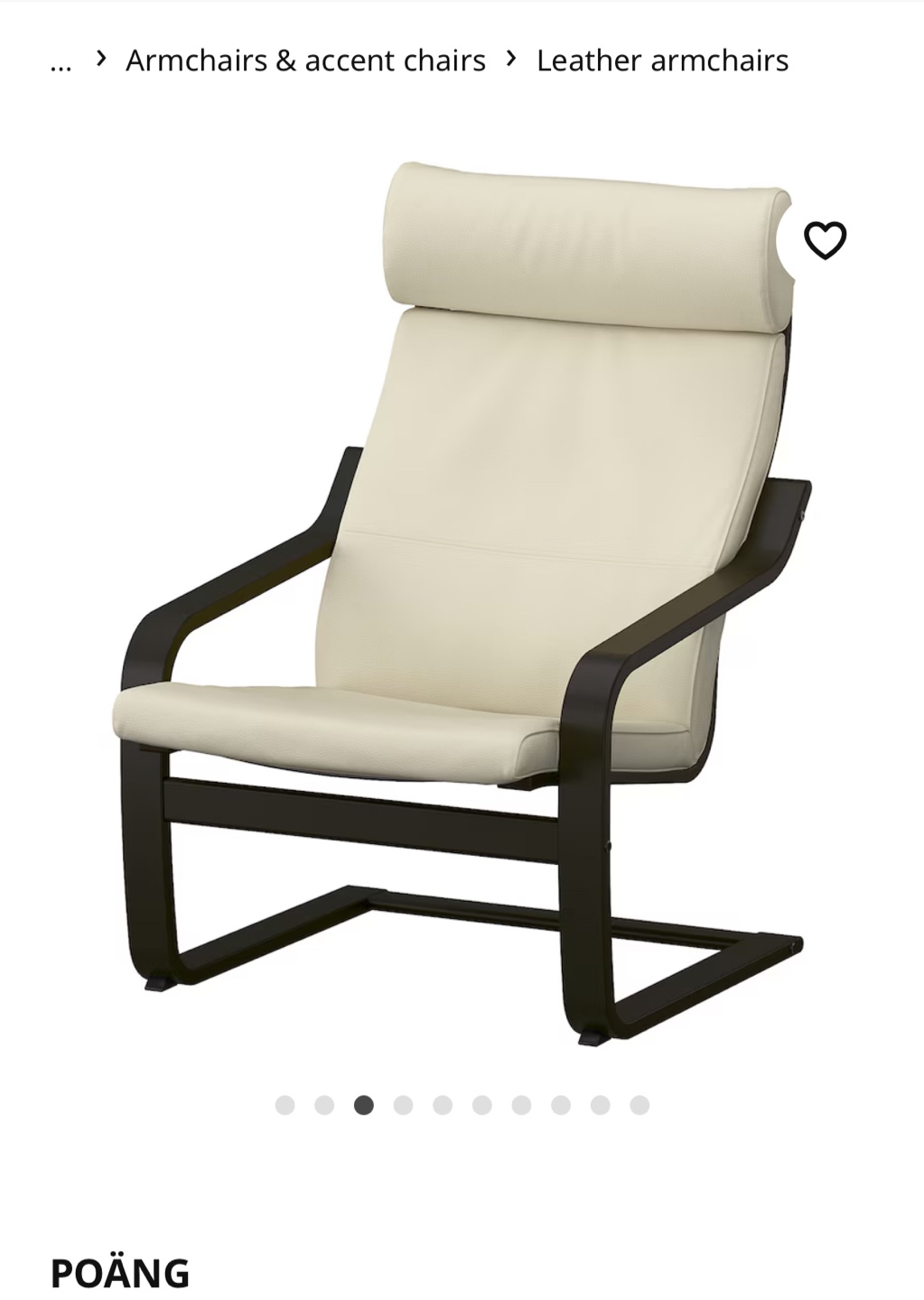 IKEA POÄNG armchair - off-white 💚