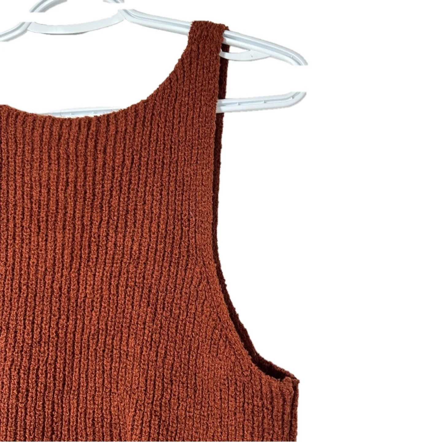 Burnt Orange Knit Tank Top image indicator(3)