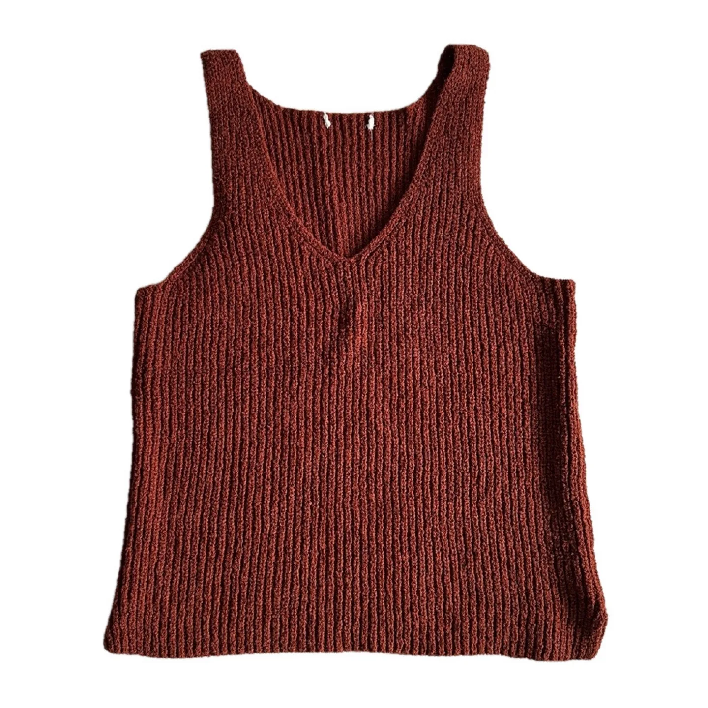 Burnt Orange Knit Tank Top image indicator(5)