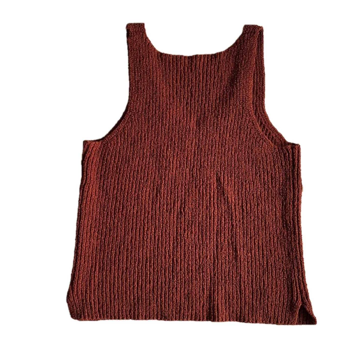 Burnt Orange Knit Tank Top image indicator(6)