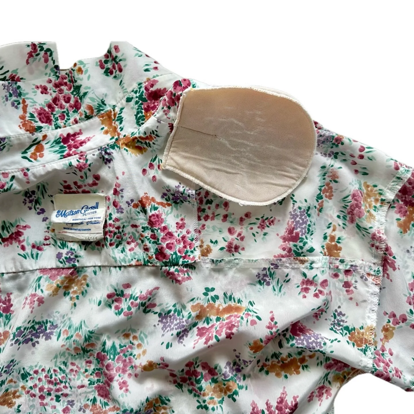 Vintage Maison Carroll Petites floral midi shirt dress 16 Petite image indicator(7)