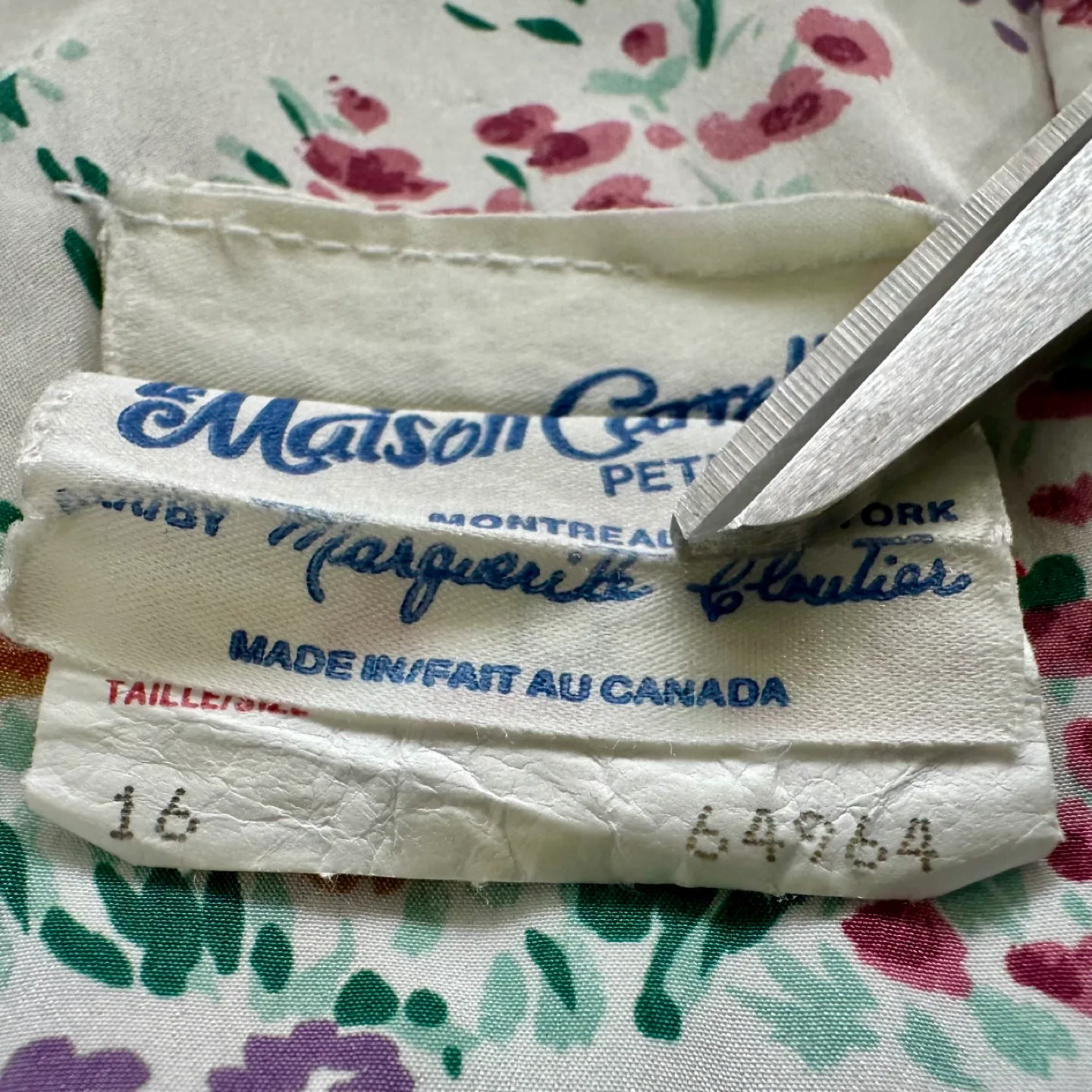 Vintage Maison Carroll Petites floral midi shirt dress 16 Petite image indicator(10)