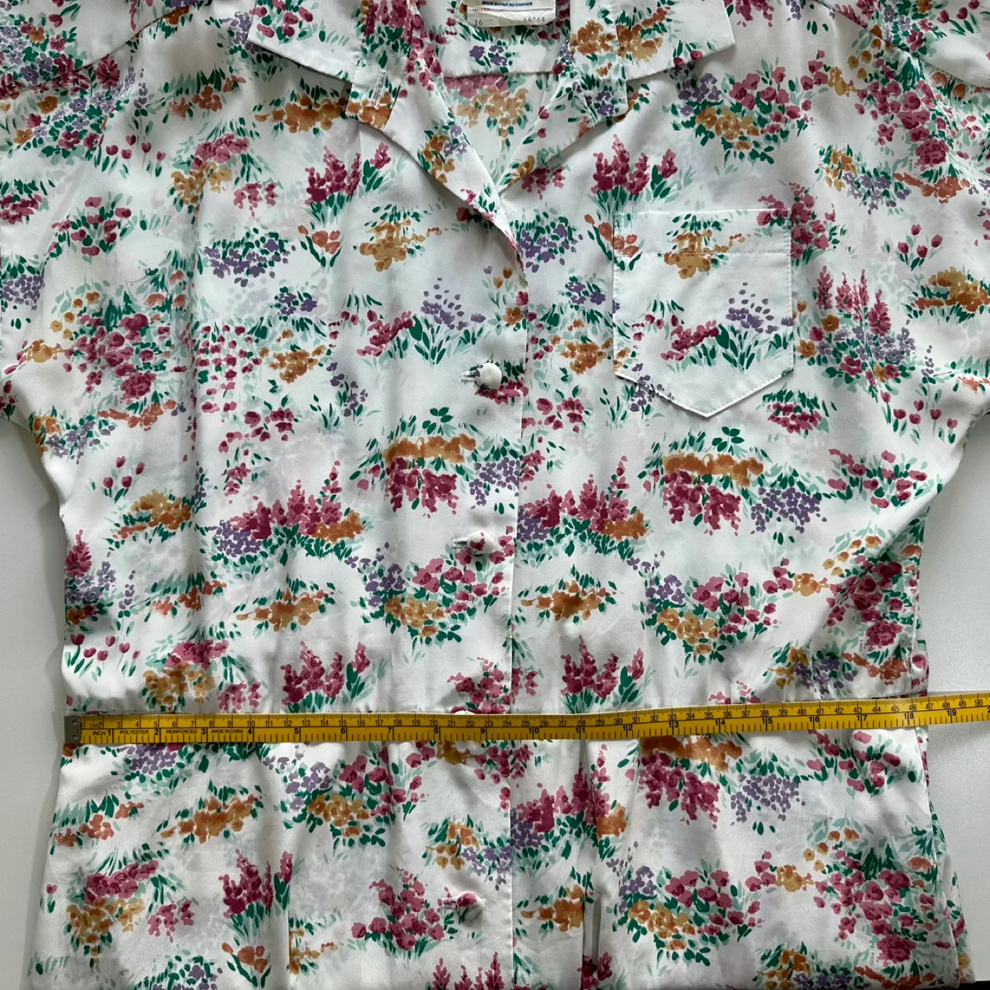 Vintage Maison Carroll Petites floral midi shirt dress 16 Petite image indicator(9)