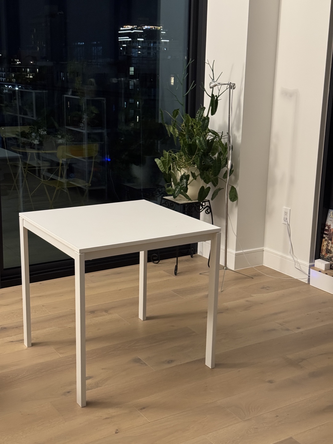 White Square Table