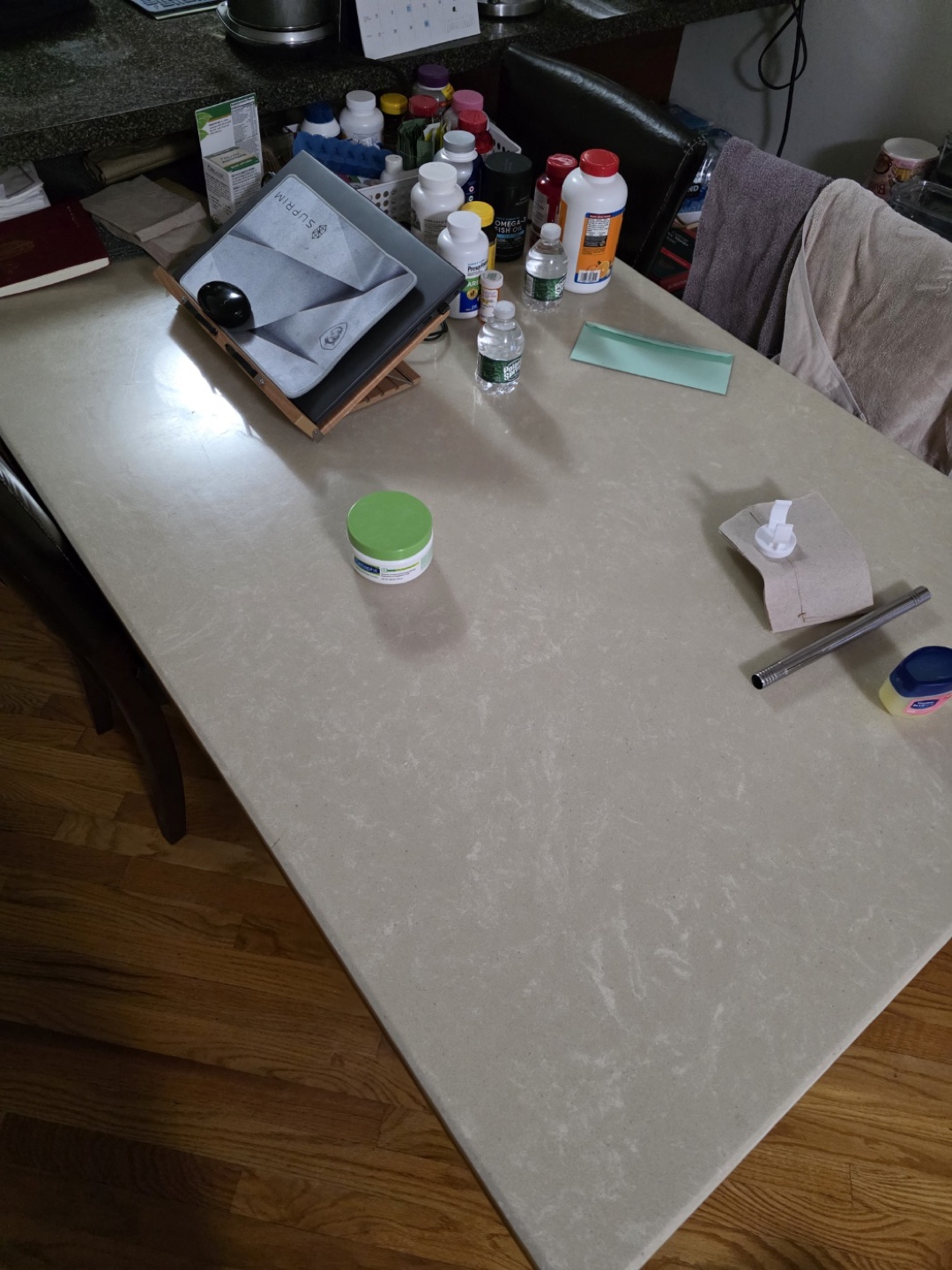 FREE- Kitchen Island Table with Marble Top - photo 2