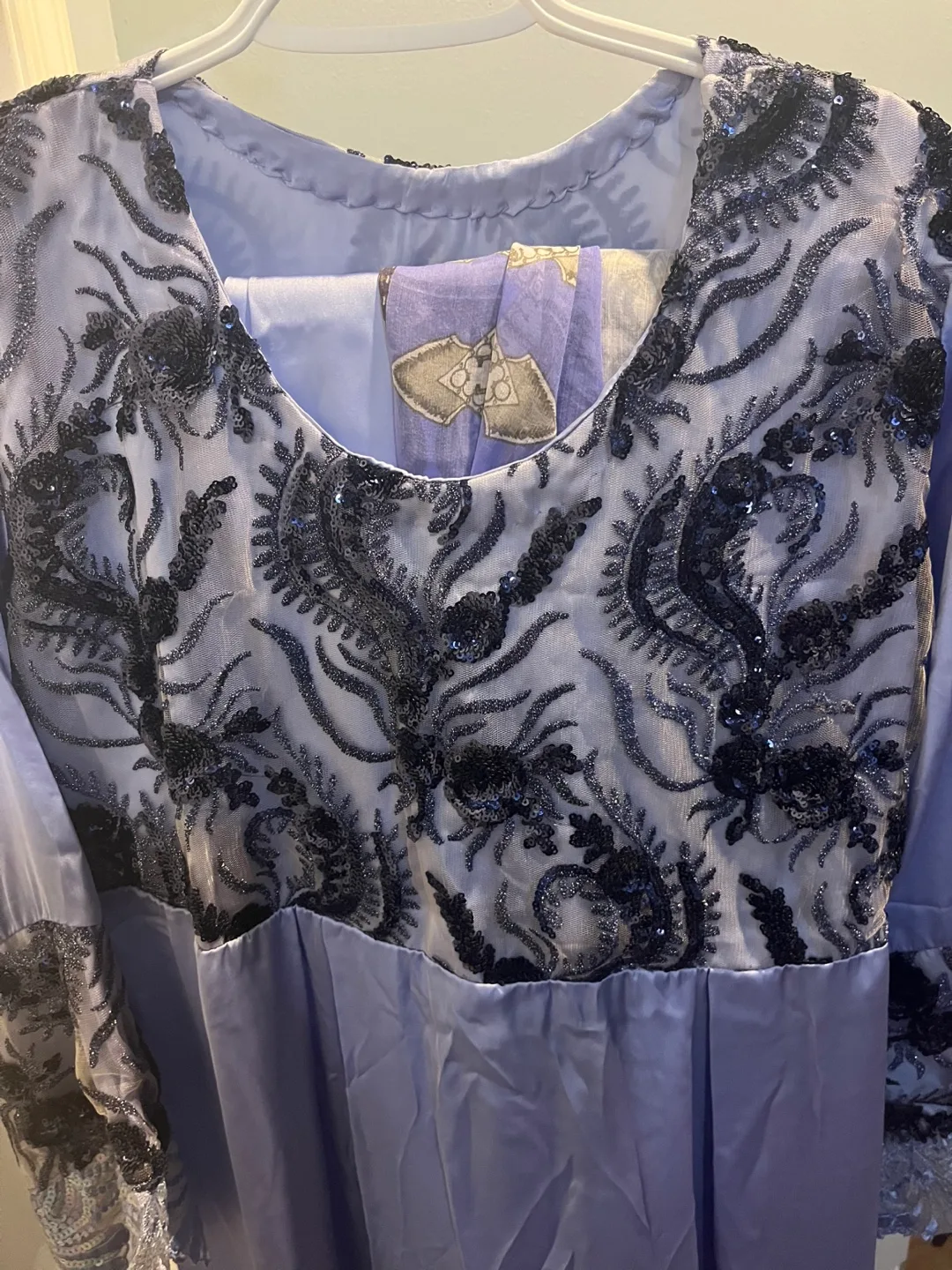 Gorgeous Periwinkle Blue Pakistani  three piece suits thumbnail