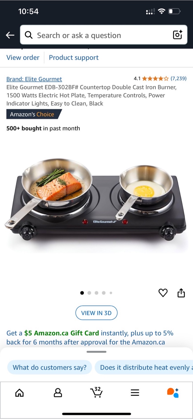Double Burner Electric Hot Plate - photo 2