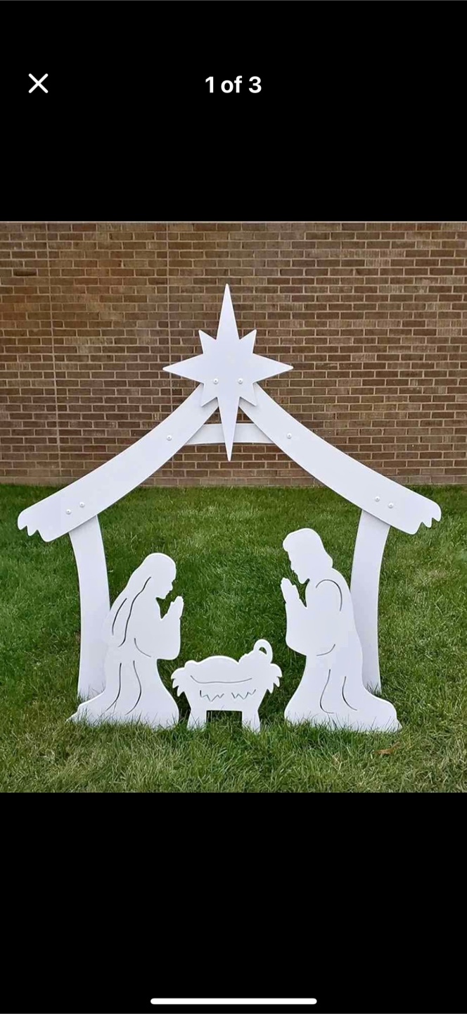 Outdoor Nativity Scene Decoration