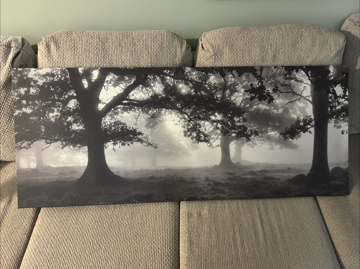 Large Black and White Canvas Wall Art