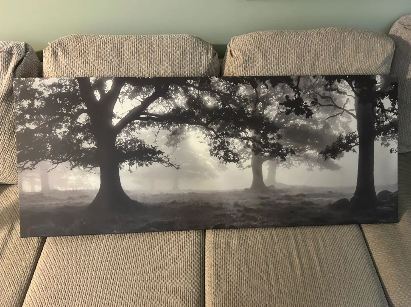Large Black and White Canvas Wall Art thumbnail