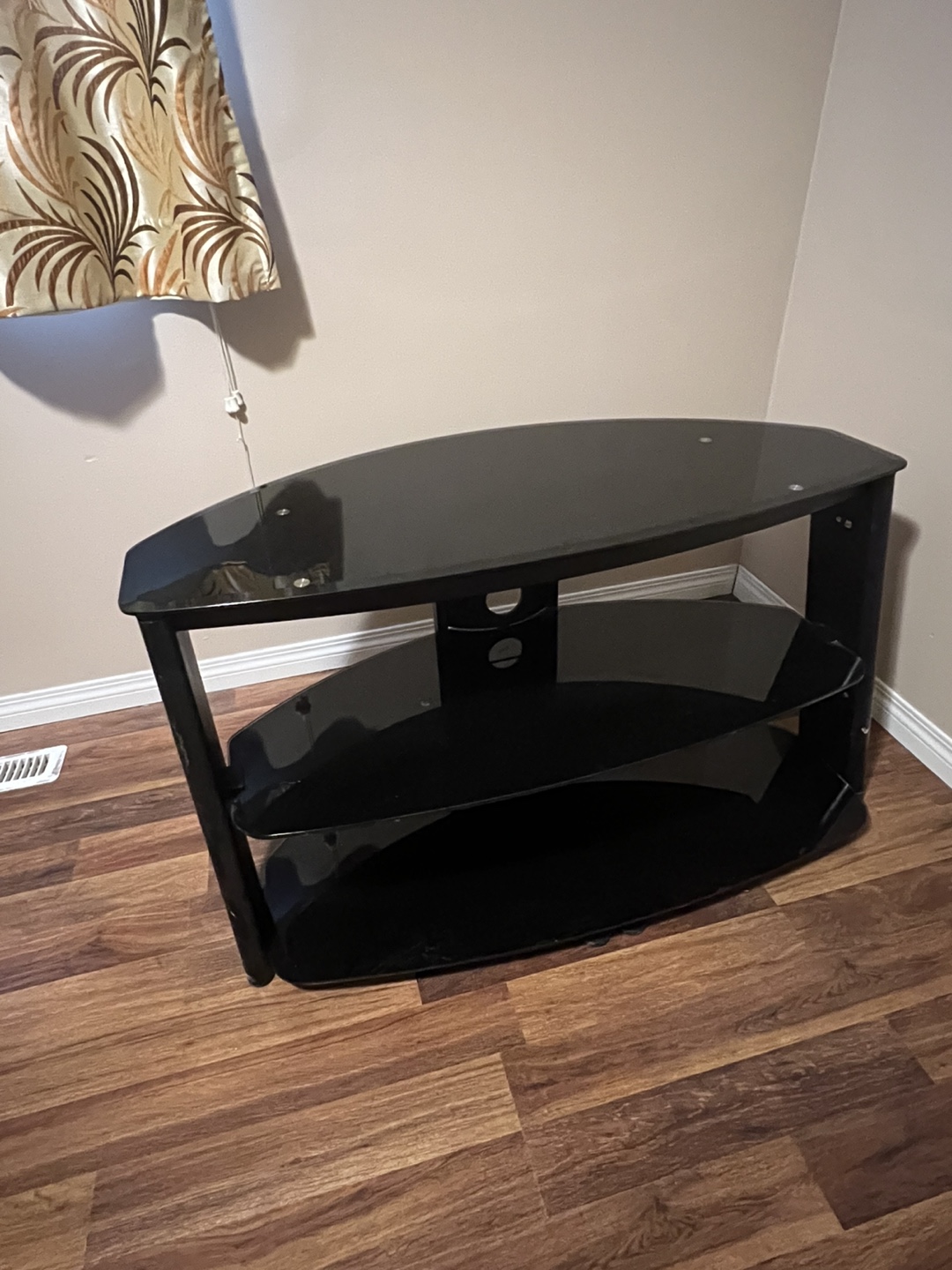 Glass TV stand
