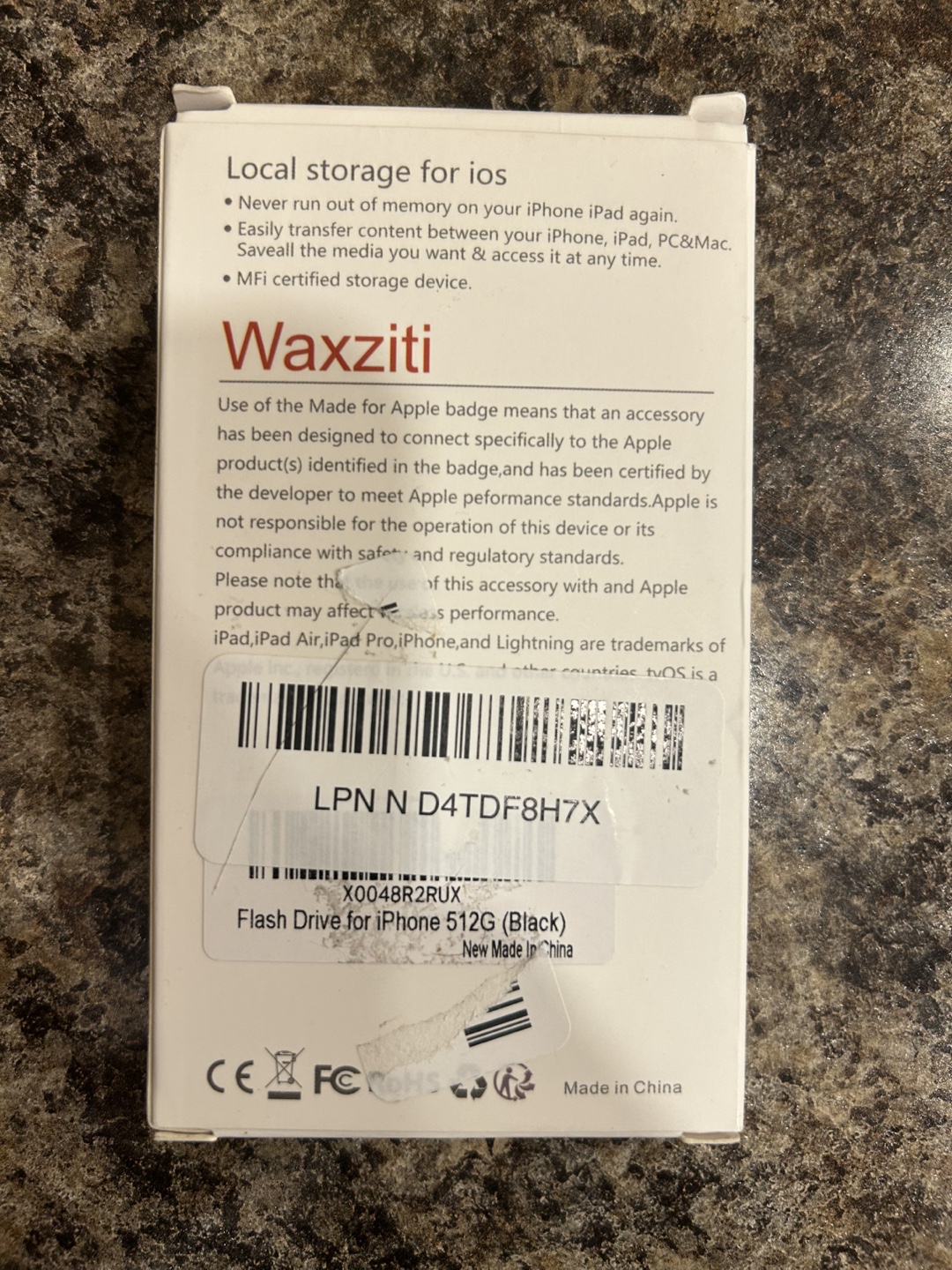 Waxziti 512GB iOS Storage Drive - Black - photo 2