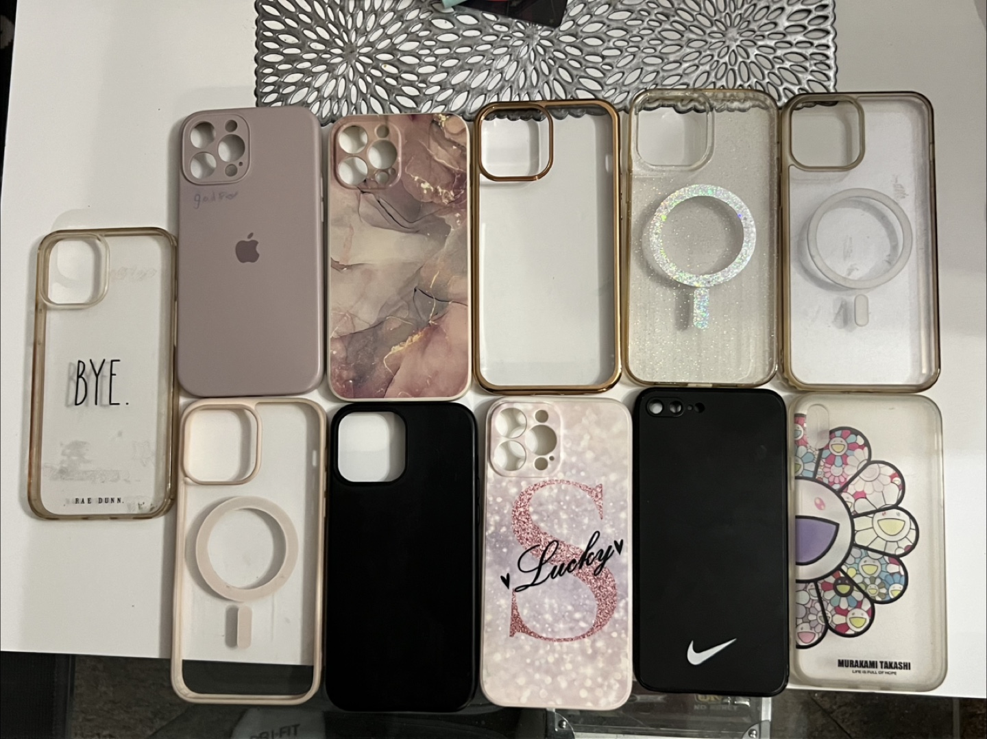 Bulk lot of iPhone cases - various styles and brands
