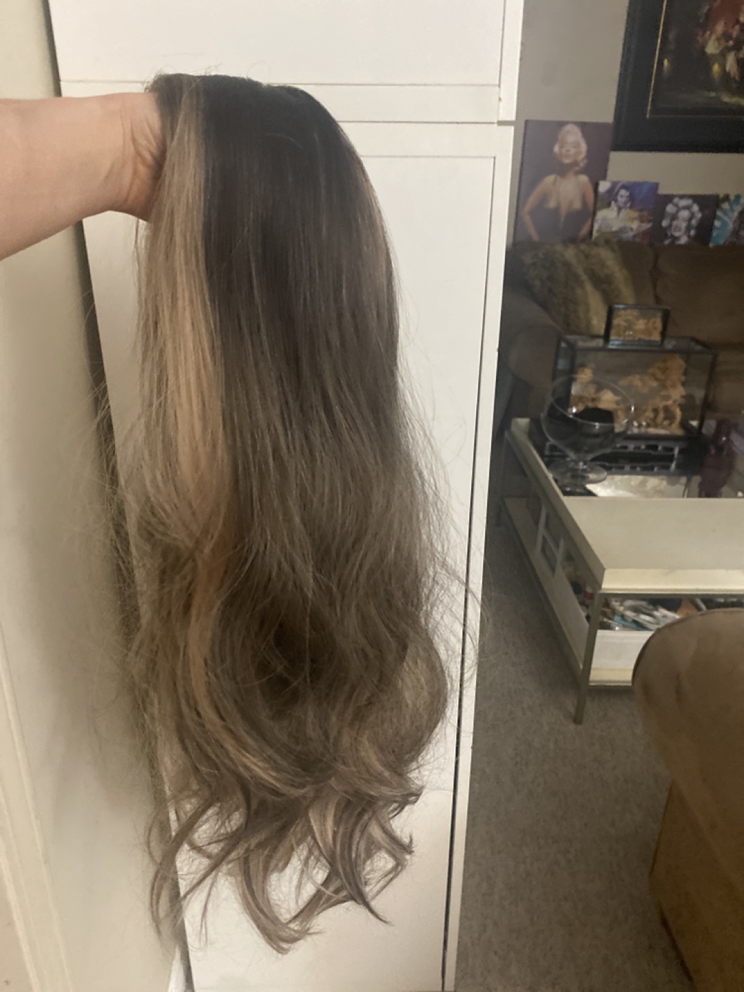 Long Brown and Blonde Ombre Wig - photo 3