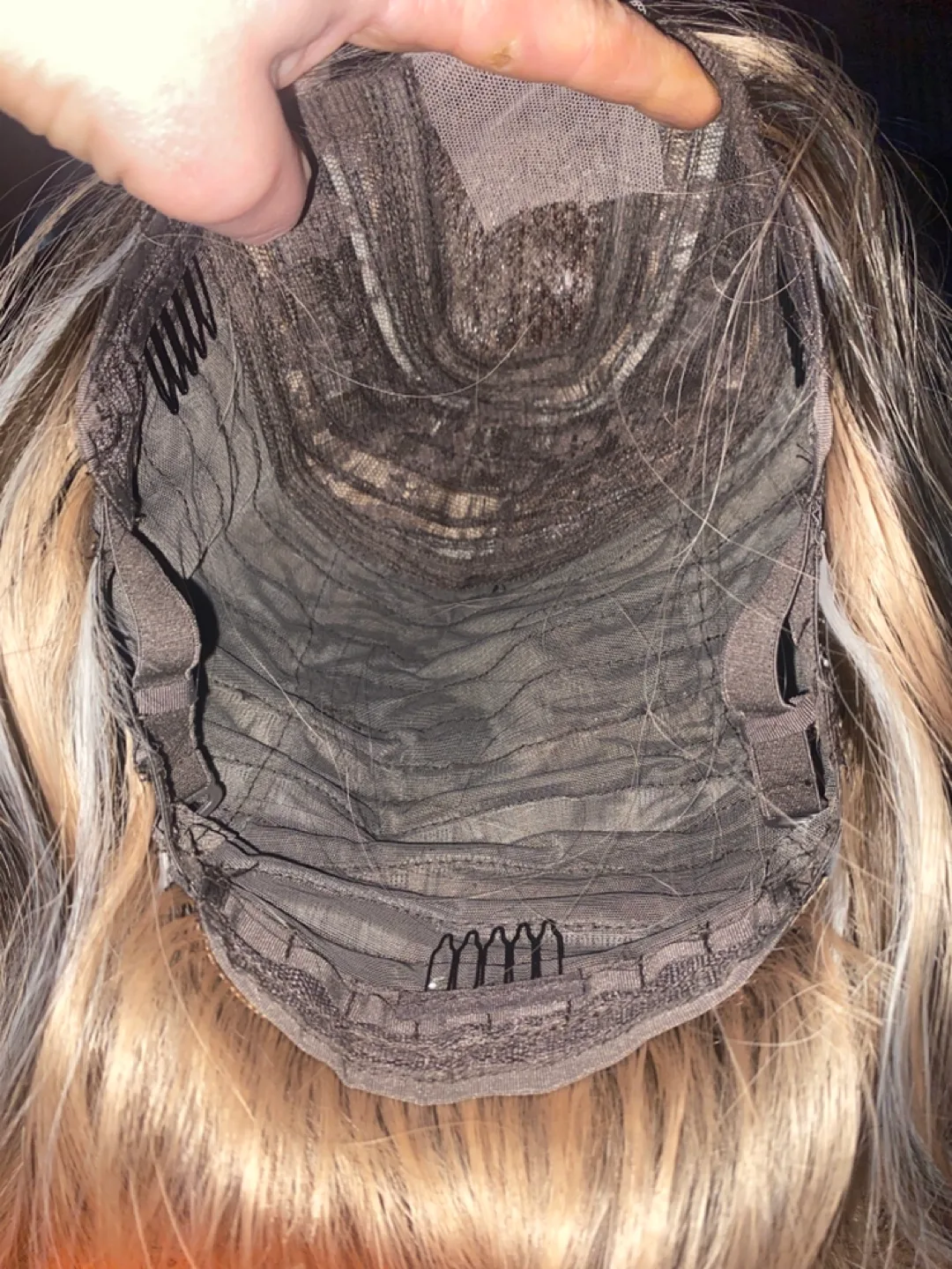 Long Brown and Blonde Ombre Wig image indicator(4)