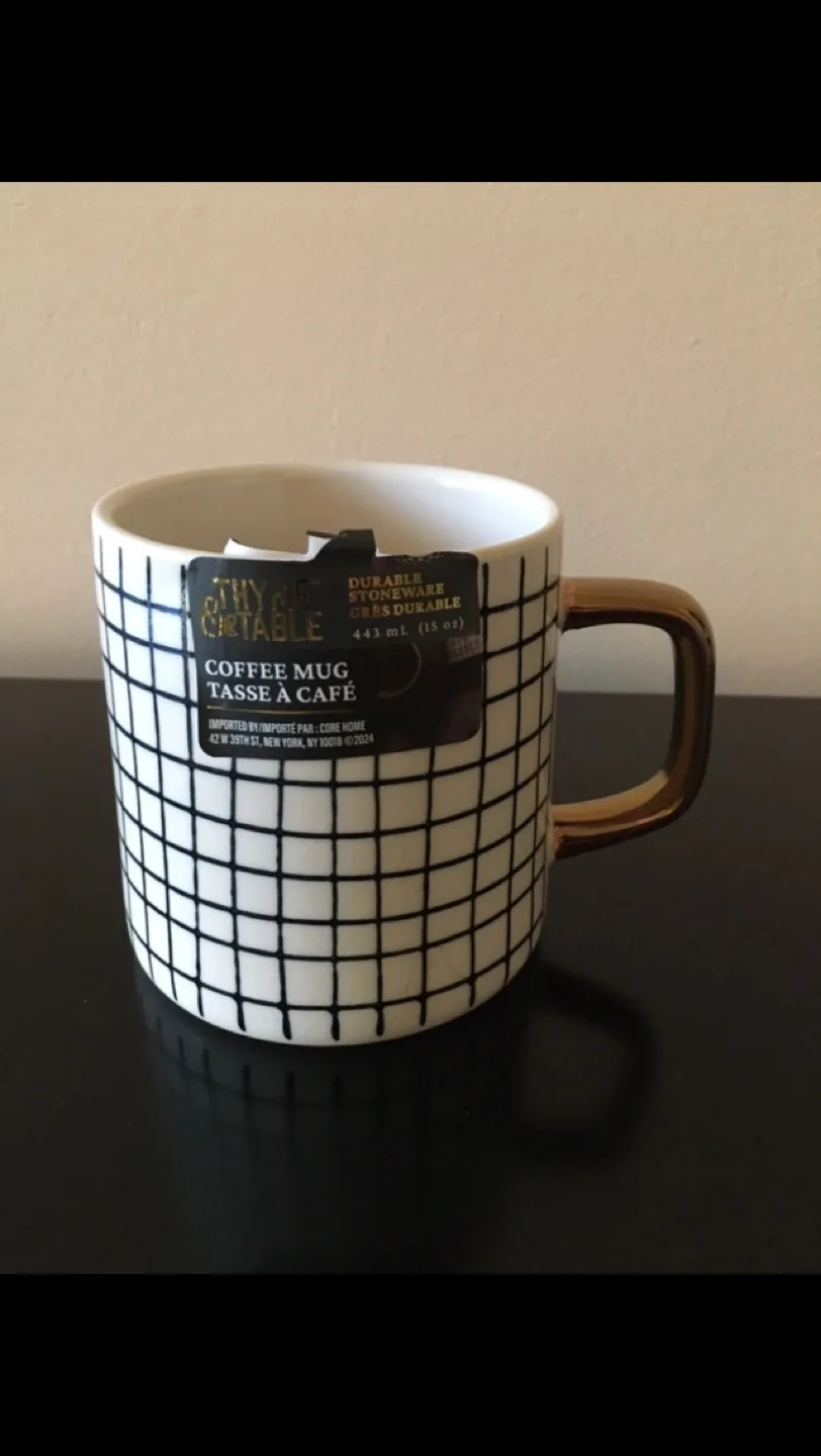 Thyme & Table Coffee Mug - Gold Handle thumbnail