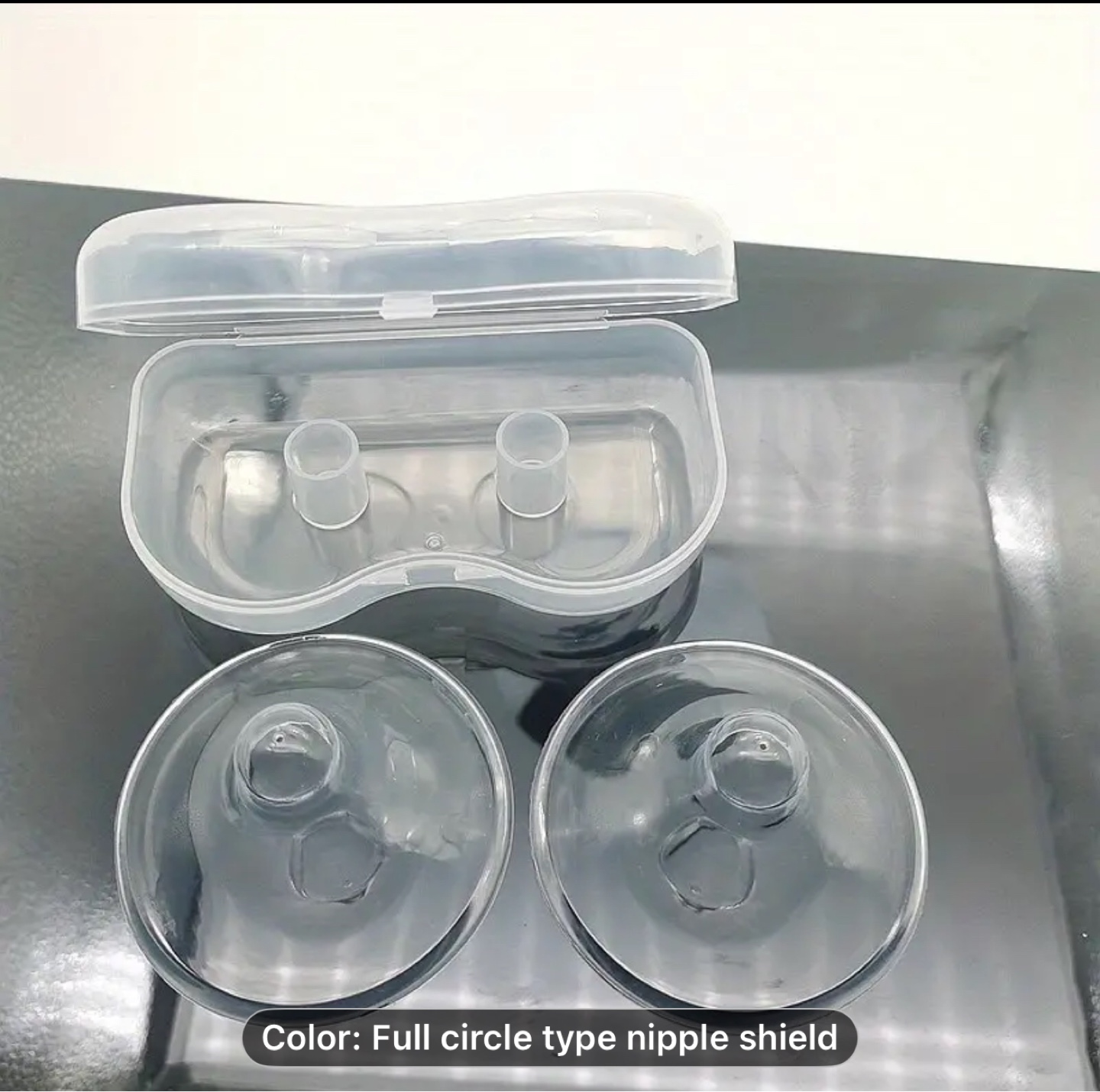 Pair of silicone Nipple Shields with Case