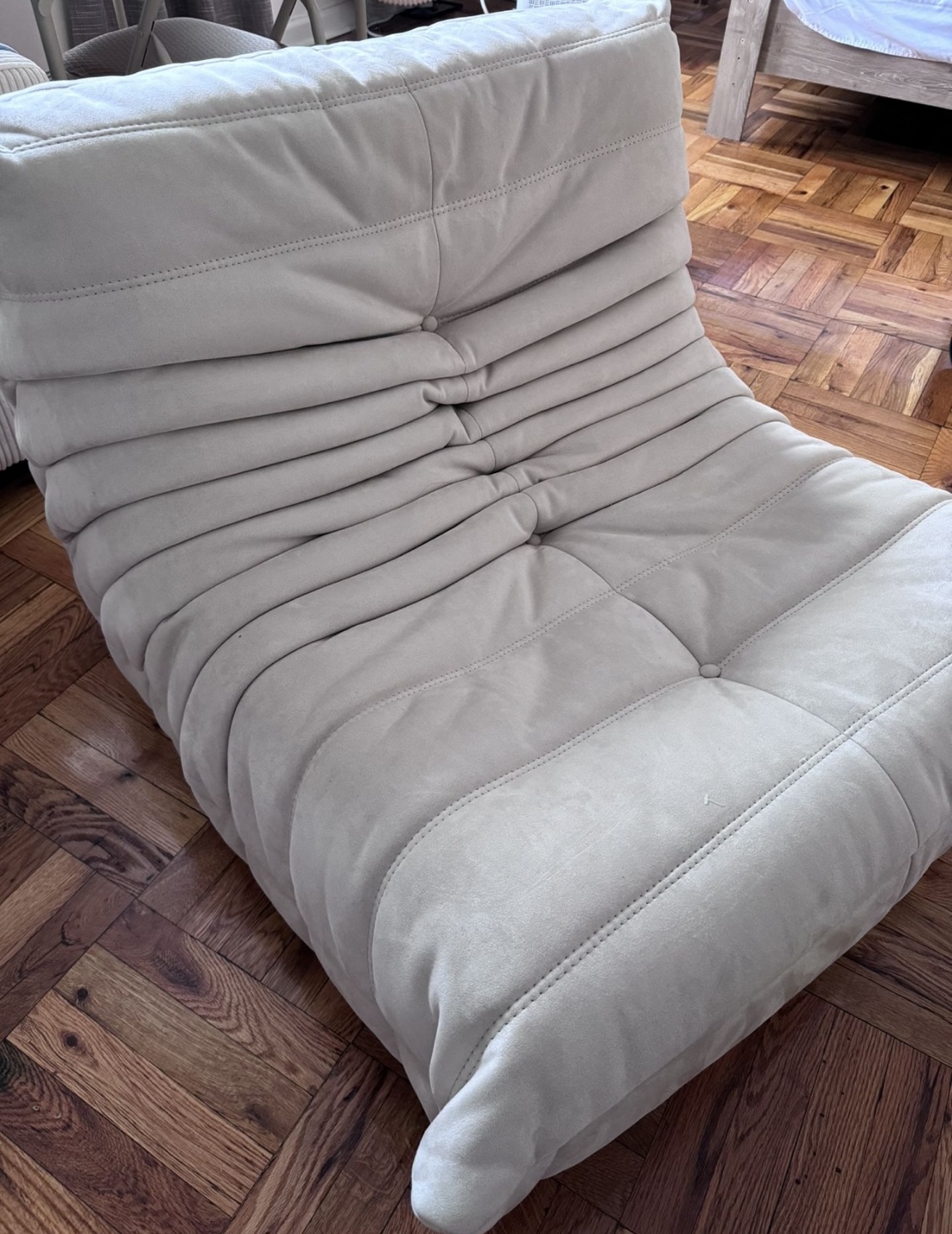 Suede Armless Bean Bag Chair and Lounger - photo 2