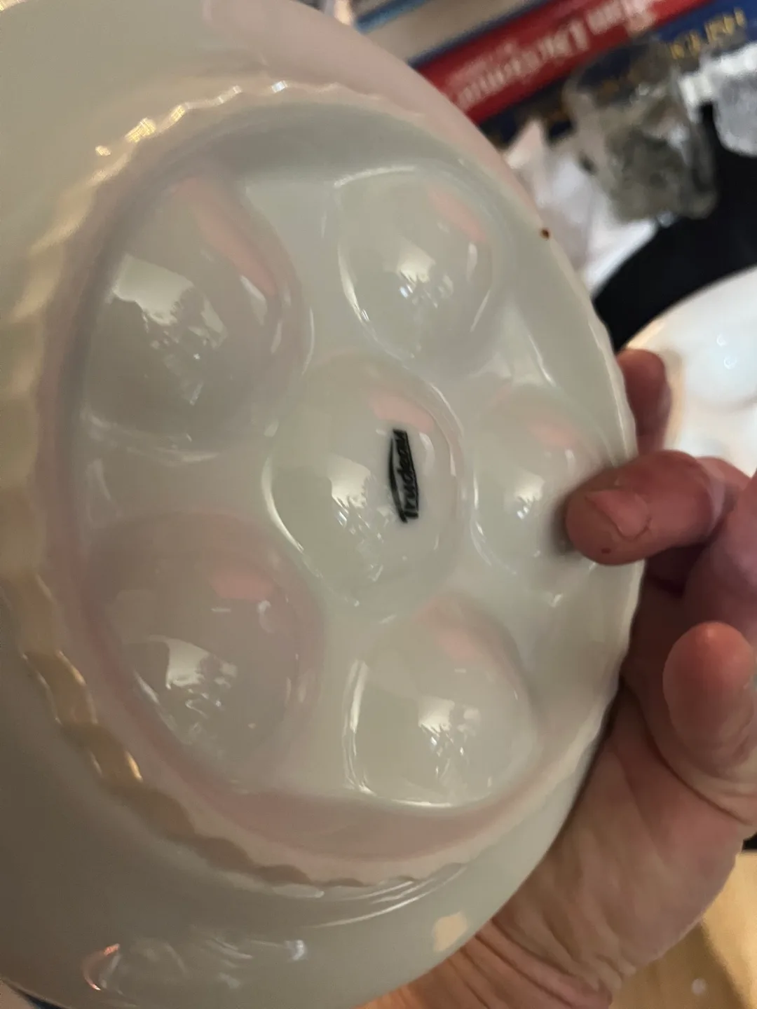 Set of 4 Porcelain Escargot Dishes image indicator(3)