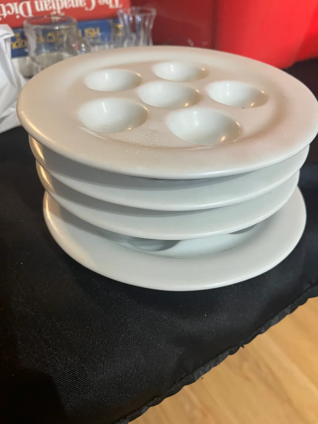 Set of 4 Porcelain Escargot Dishes image indicator(2)