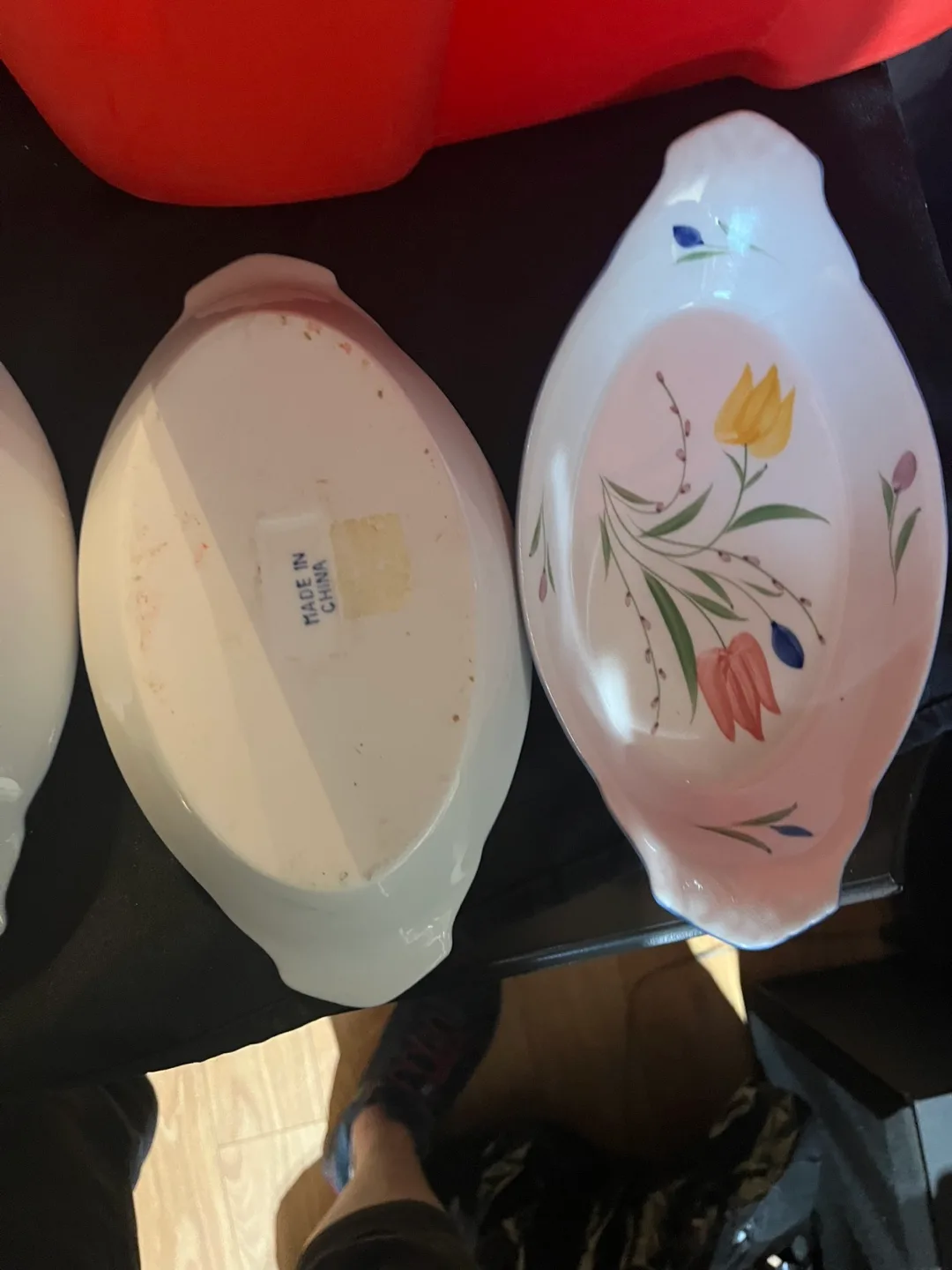 Set of Four Vintage Floral Serving Dishes image indicator(4)