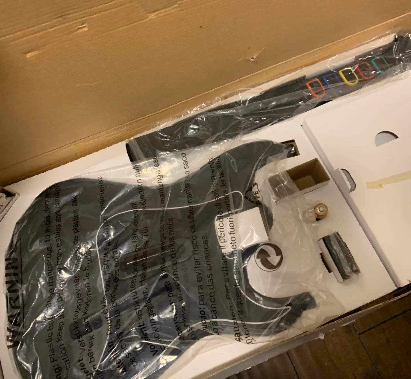 Guitar Hero Kramer Red Octane Wireless PS2 PS3 With Dongle image indicator(2)