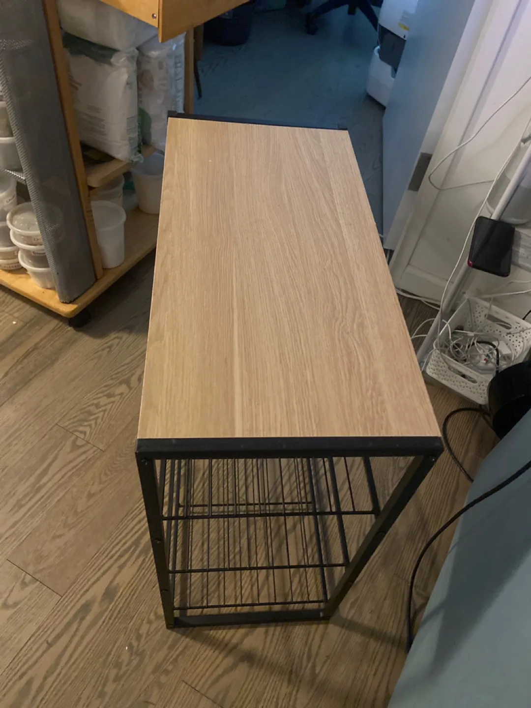 3-Tier brand new end table with 3 rack storage shelves image indicator(3)