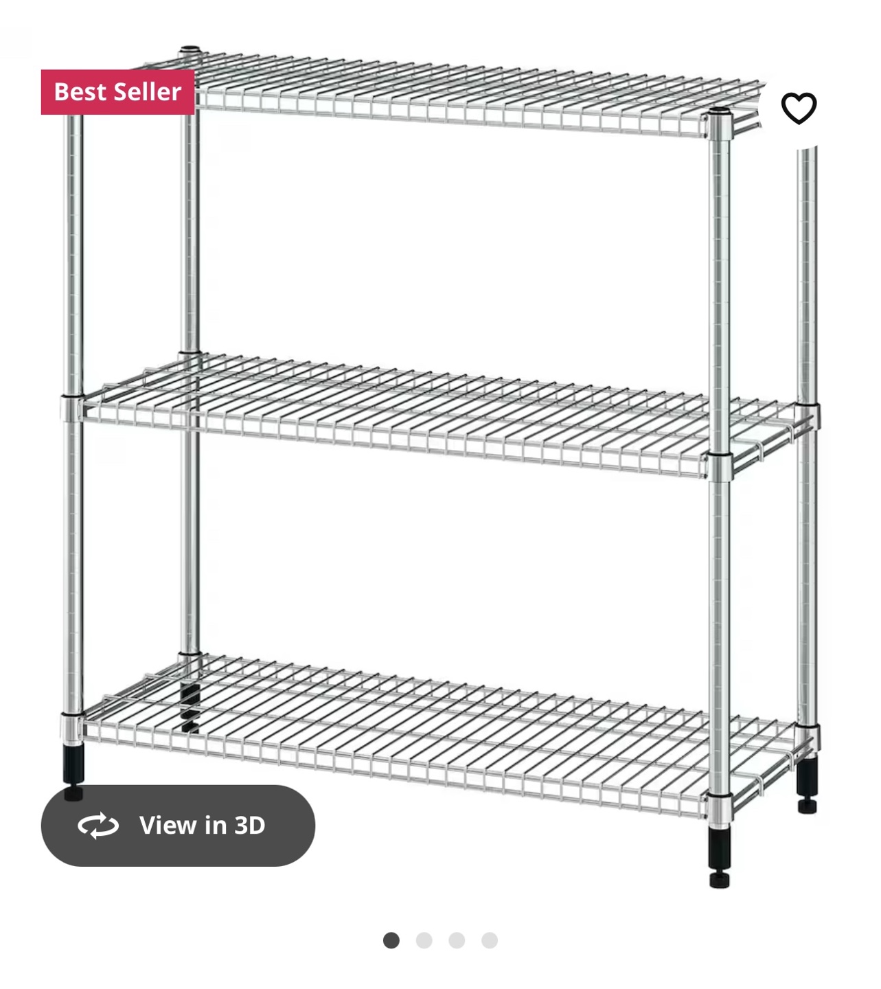 IKEA OMAR 3-Shelf Shelving Unit _ASAP PICK UP - photo 3