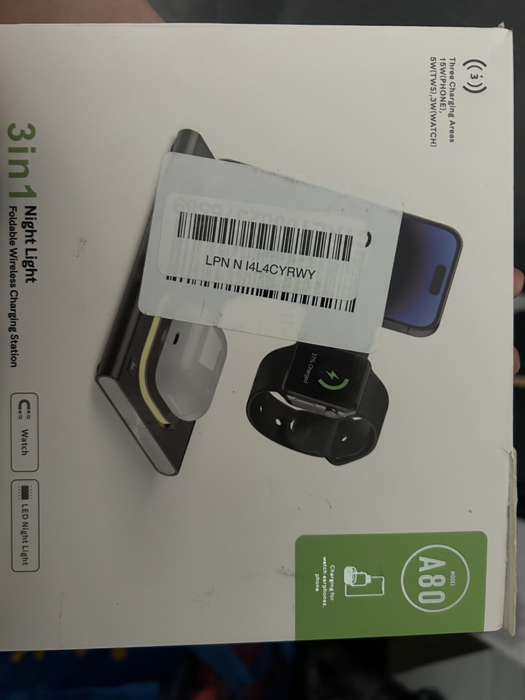 3-in-1 Wireless Charging Station with Night Light - photo 3