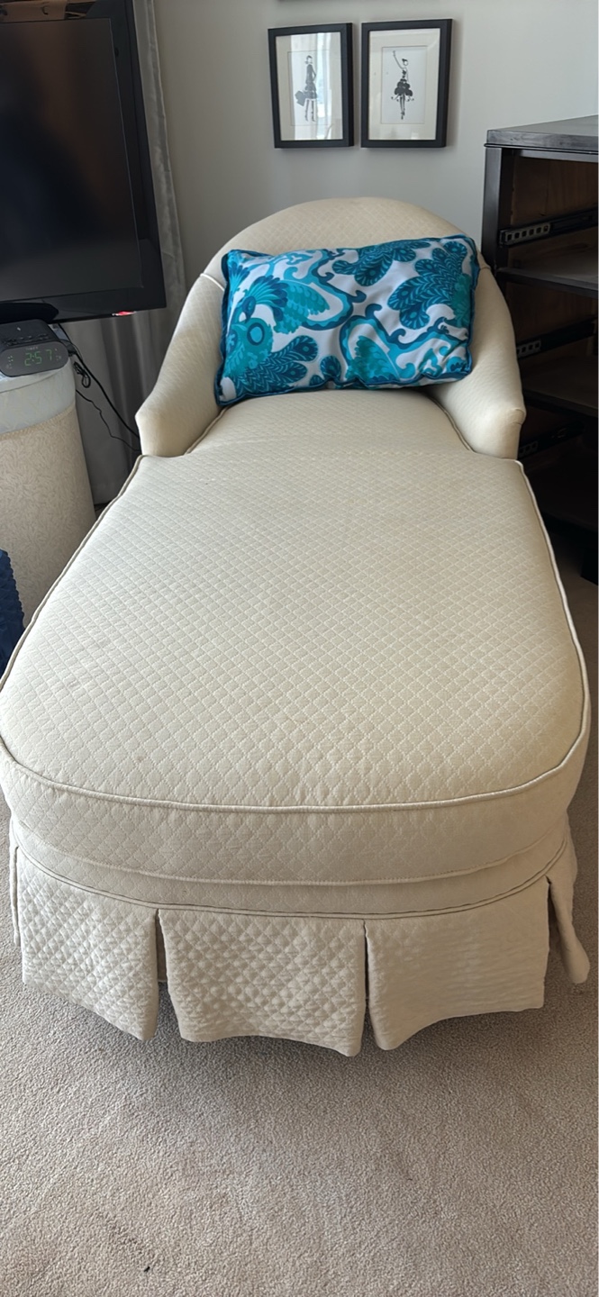 Vintage Chaise Lounge - Off-White - photo 4