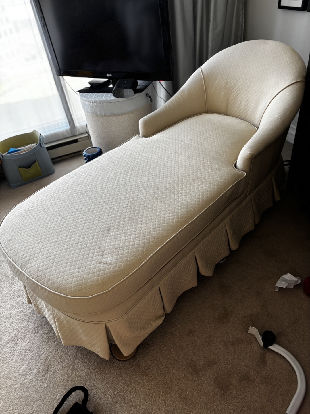 Vintage Chaise Lounge - Off-White - photo 2